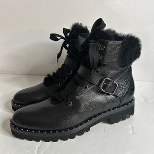 Napoleoni Italian Combat And Moto Boots Black Size 39